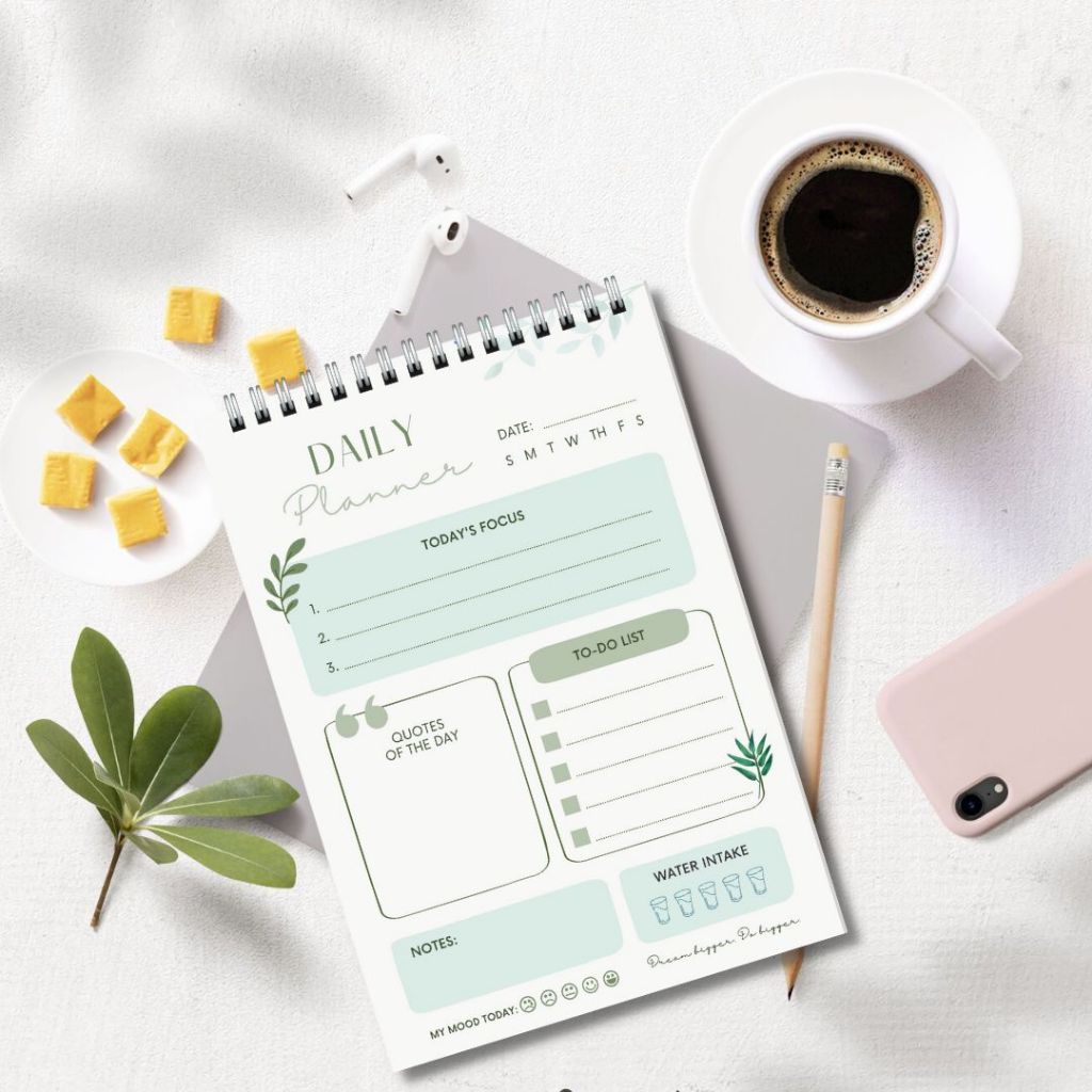 Sổ Daily Planner - Sổ lò xo, sổ Lên Kế Hoạch Daily Hằng Ngày size 14.5x21cm