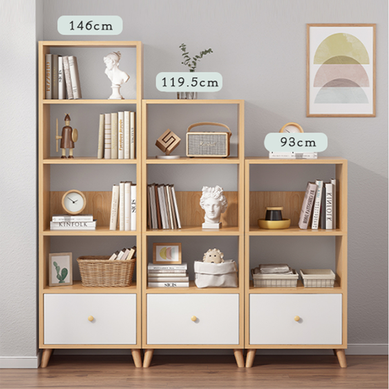 Kệ Tủ sách gỗ 3 4 5 tầng cao cấp decor bàn làm việc phong cách Nordic thương hiệu ILUMIA - GP144 | BigBuy360 - bigbuy360.vn