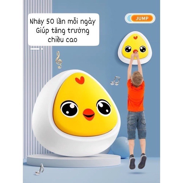 Đồ Chơi Bộ Chạm Nhảy Tăng Chiều Cao VINATOYS, Âm Thanh Đếm Tiếng Việt Vận Động Cảm Biến Ánh Sáng
