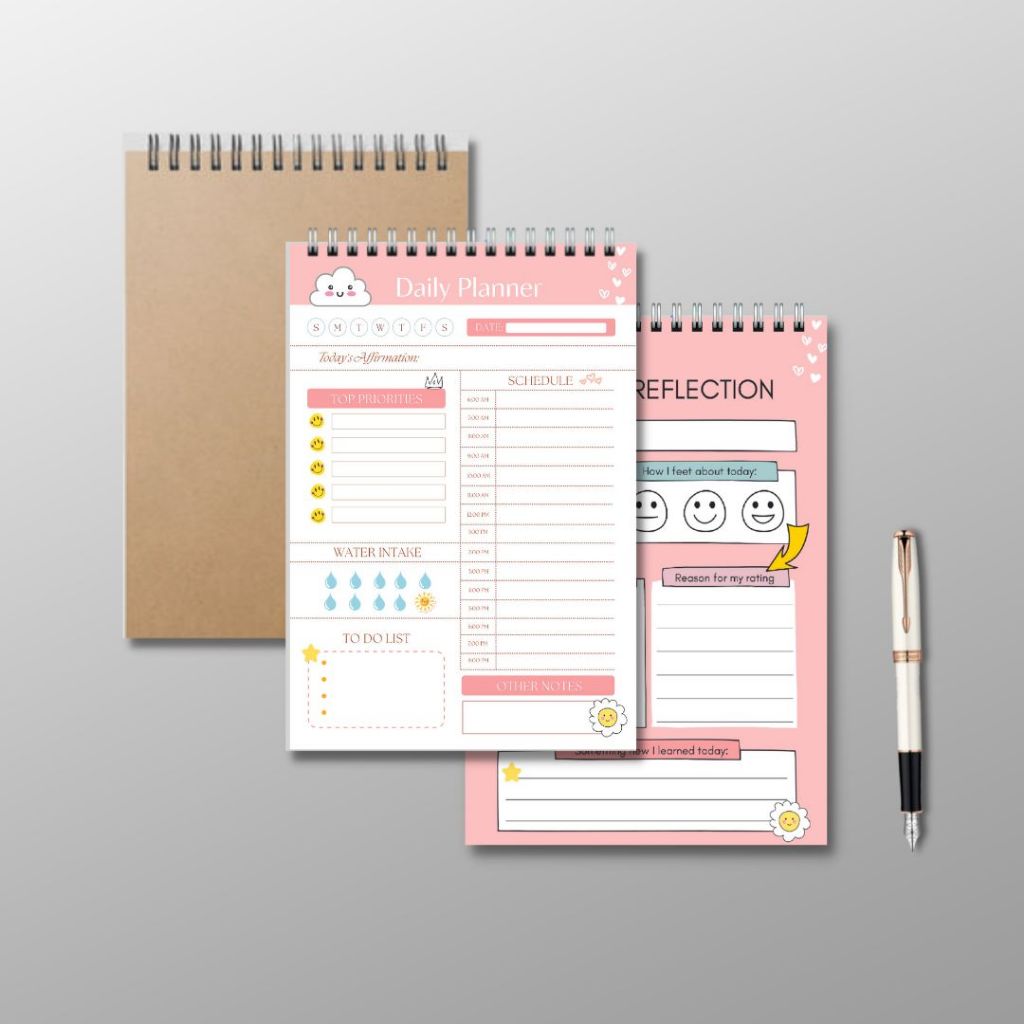 Sổ Daily planner  - Sổ ghi chú kê hoạch theo ngày size 21x14,5cm