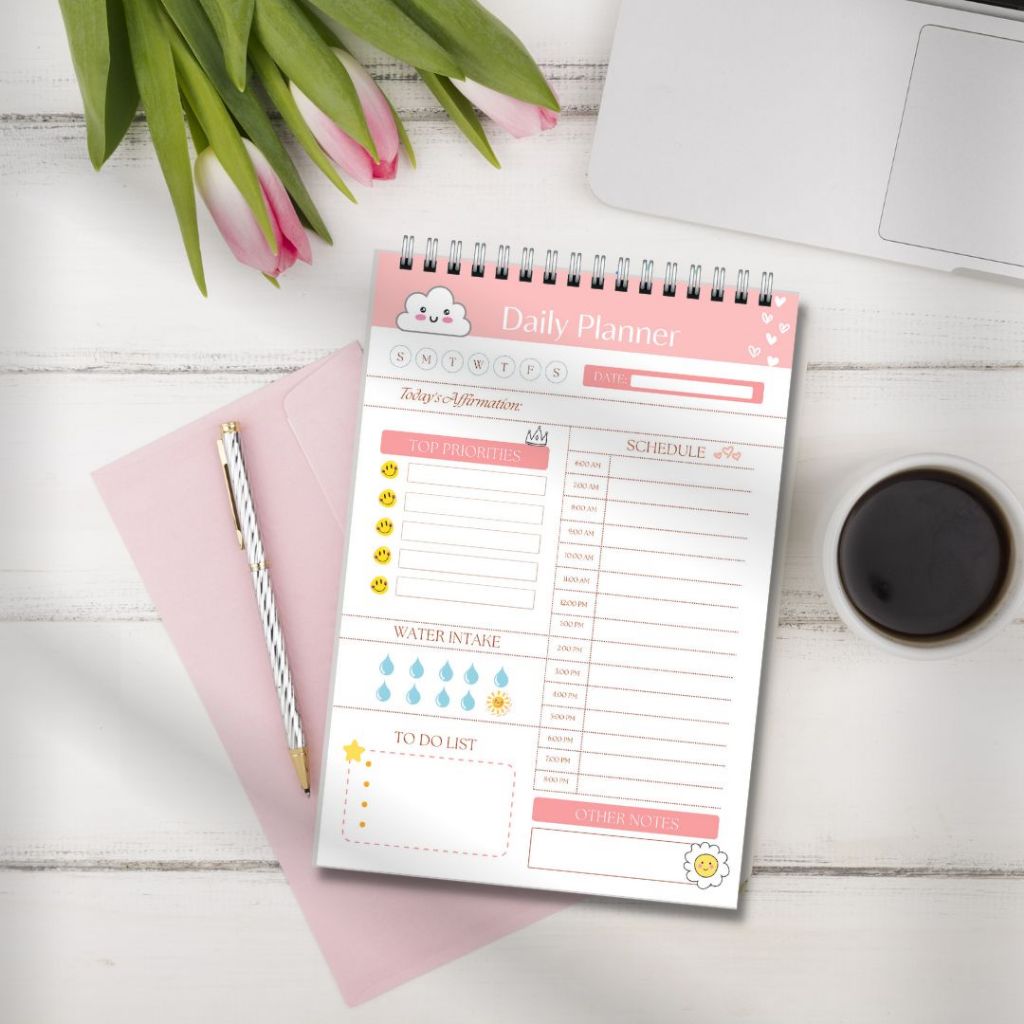 Sổ Daily planner  - Sổ ghi chú kê hoạch theo ngày size 21x14,5cm