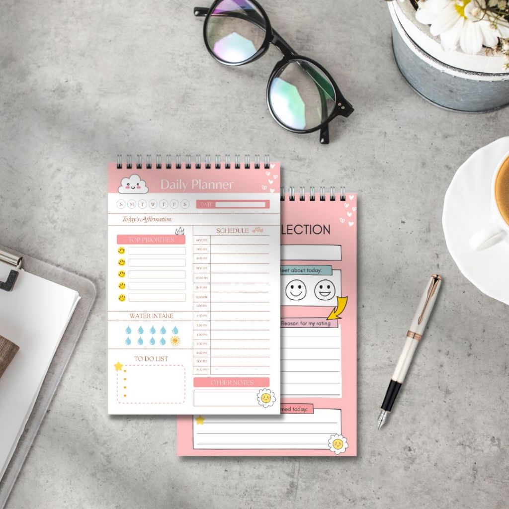 Sổ Daily planner  - Sổ ghi chú kê hoạch theo ngày size 21x14,5cm