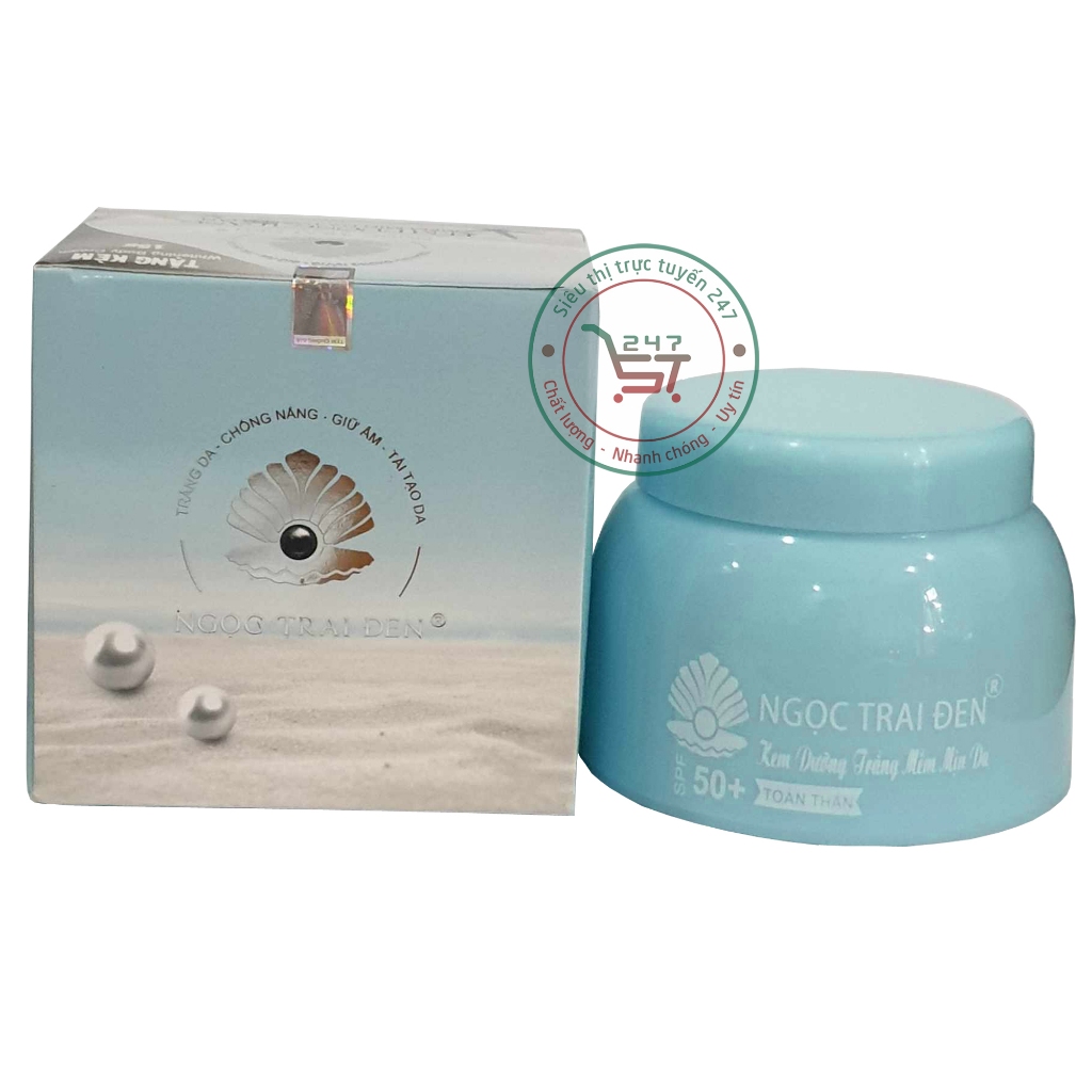 Kem body Trắng da toàn thân Mềm mịn da Giữ ẩm Chống nắng Ngọc Trai Đen 200g (trắng)