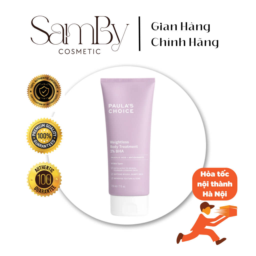 [CÓ TEM CHÍNH HÃNG] Paula Choice 2BHA body treatment 210ml