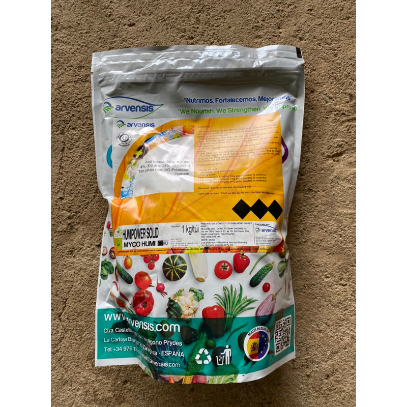 Humic Tây Ban nha, bổ sung chủng Mycorrhizae 1kg