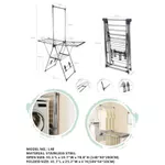 Lớn Size treo quần áo Đa chức năng thông minh gấp gọn sào sào phơi đồ móc nhôm treo quần áo cây phơi Quần áo xào treo đồ — ảnh 8