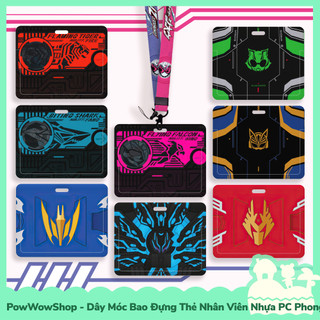 [Sẵn VN - Hỏa Tốc] Dây Đeo Thẻ / Bao Thẻ Nhân Viên Ngang Nhựa ABS Phong Cách Nhân Vật Siêu Nhân Dế Kamen Rider