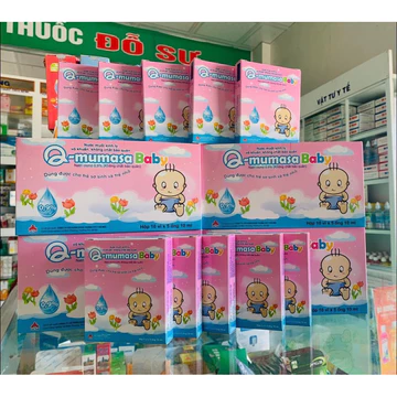 Nước muối sinh lý vô khuẩn Q-mumasa baby cho trẻ sơ sinh và trẻ nhỏ[Hộp 5 lọ 10ml]