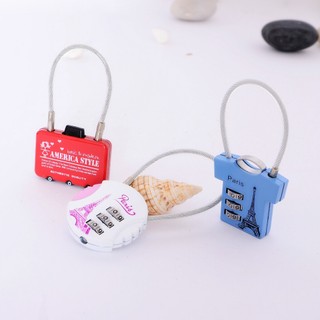 Ổ  Khóa số vali mini 3 số cao cấp - khóa Tình Yêu bảo vệ hành lý hình chiếc áo - vali Libi House