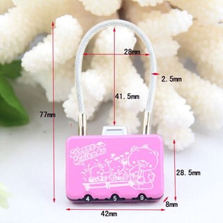 Ổ  Khóa số vali mini 3 số cao cấp - khóa Tình Yêu bảo vệ hành lý hình chiếc áo - vali Libi House