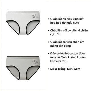 Quần lót nữ cotton cao cấp kháng khuẩn họa tiết cute dễ thương cạp vừa tôn dáng gợi cảm DEVARI L903