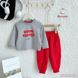 Bộ thu đông bé trai quần Jogger cá tính cho bé trai 1-6 tuổi (9-23kg) N020