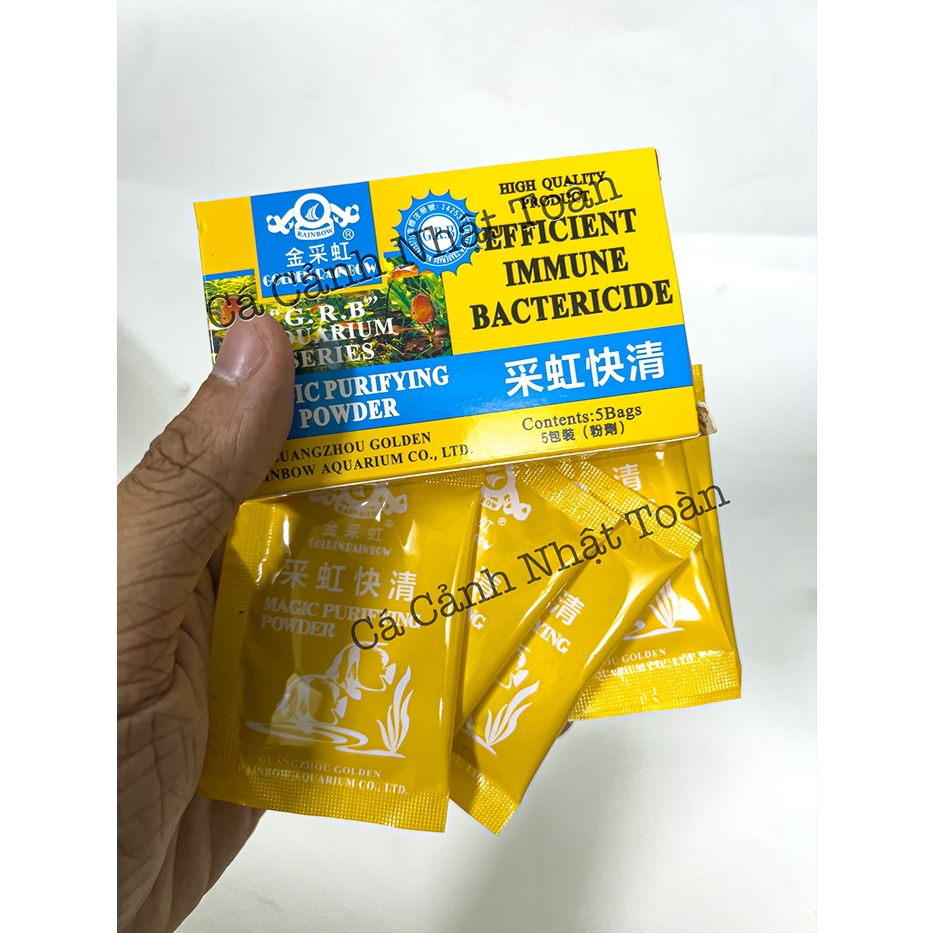 1 GÓI DIỆT RÊU HẠI CHO BỂ CÁ CẢNH GOLDEN RAINBOW