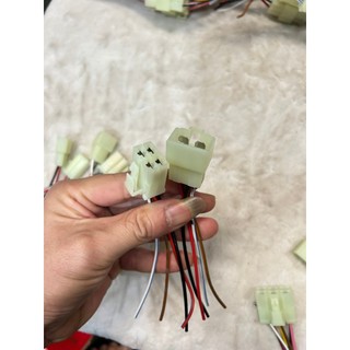Giắc cắm điện, giắc điện đực cái 2 chân, 3 chân, 4 chân, 6 chân (giắc vuông)