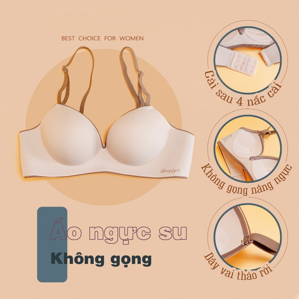 Áo Ngực Su Đúc Bàn Tay, Ao Lót Nữ Không Gọng Mềm Nâng Ngực K92