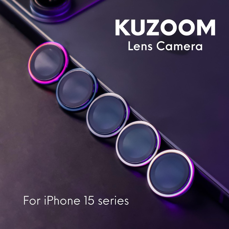 Cường lực Camera Lens Kuzoom trơn cho ip 14 14 plus 14 pro 14 promax 15 ...