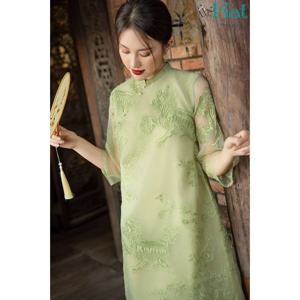 Đầm Hỷ Nhi The Kat House, vải tơ organza cao cấp, mềm mại, form dáng chữ A, tôn dáng, kiều diễm