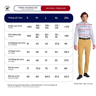 Beverly Hills Polo Club - Áo sơ mi ngắn tay dài tay Nam Slim Fit WT Trắng- CMLSS23TL009