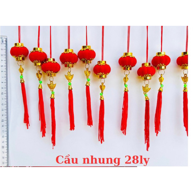 CẦU NHUNG 28LY TREO CÀNH ĐÀO, CÀNH MAI, TÚI 10 DÂY - VPP QUỐC HUY.