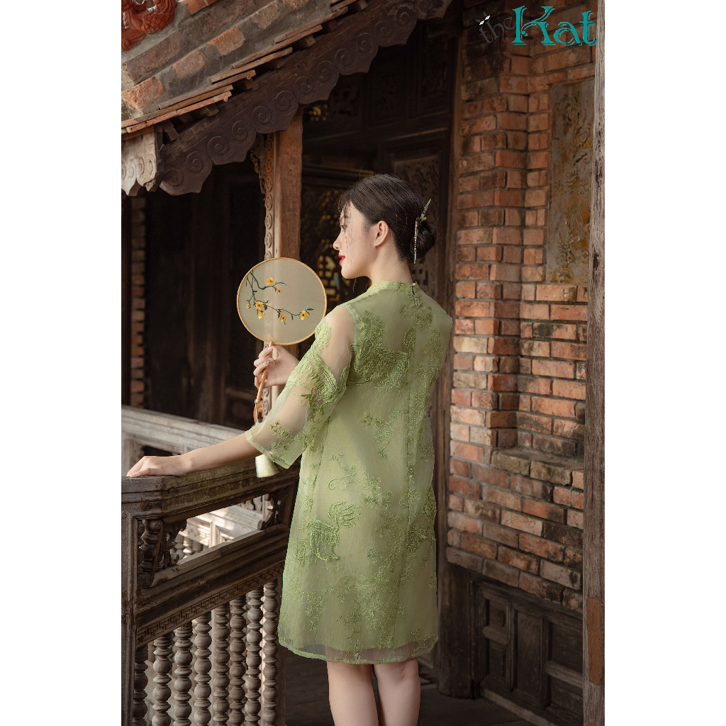 Đầm Hỷ Nhi The Kat House, vải tơ organza cao cấp, mềm mại, form dáng chữ A, tôn dáng, kiều diễm