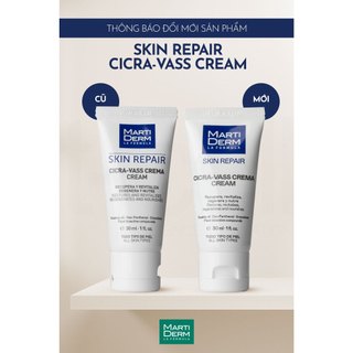 Kem Dưỡng Martiderm Phục Hồi Da Nhạy Cảm, Kem Dưỡng B5 MartiDerm Skin Repair Cicra Vass Cream 30ml