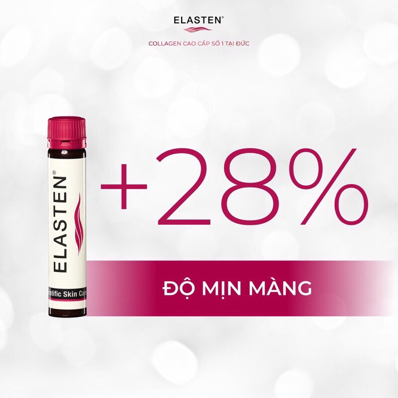 (CÔNG TY) COLLAGEN ELASTEN TRẺ HOÁ CĂNG BÓNG DA 25ML X 28 ỐNG