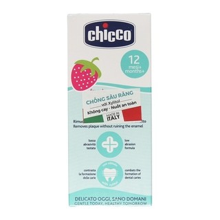 Bộ Chăm Sóc Răng Miệng Cho Bé Chicco Gồm Bàn Chải Lông Mềm Và Kem Đánh Răng Chính Hãng Italy
