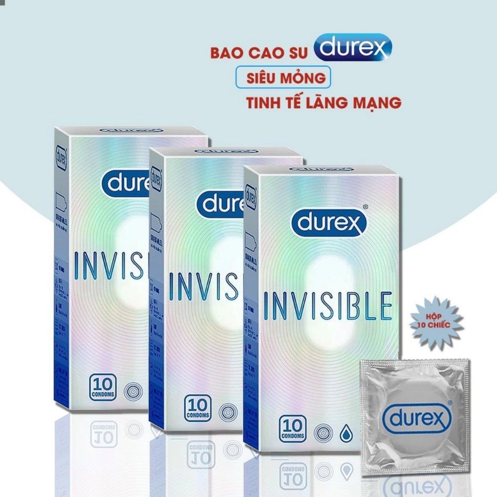 Durex invisible - Giá Tốt, Miễn Phí Vận Chuyển, Đủ Loại | Shopee Việt Nam