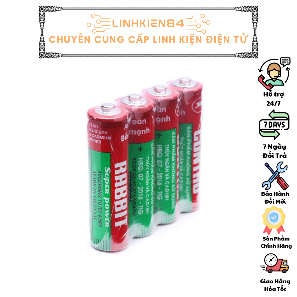 Pin Con Thỏ AA - AAA Giá 1 Viên ( Không Sạc) | Shopee Việt Nam