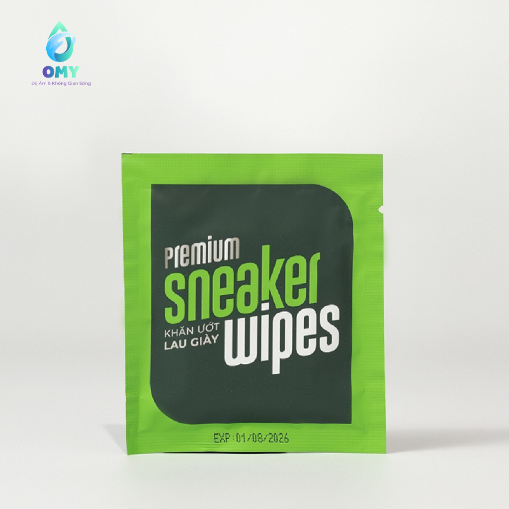 Khăn giấy ướt lau giày Ecowipes giấy vệ sinh travel size premium gói 1 tờ lau nhanh siêu sạch.