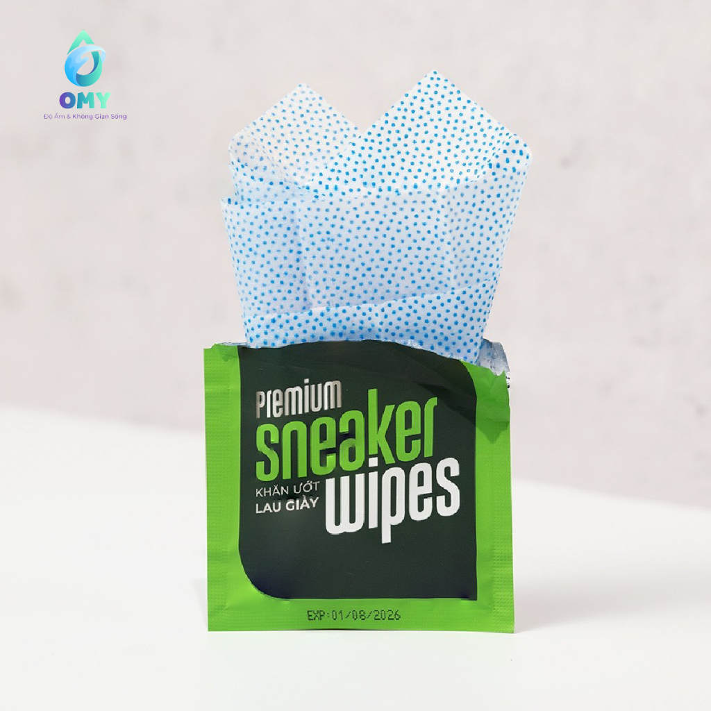 Khăn giấy ướt lau giày Ecowipes giấy vệ sinh travel size premium gói 1 tờ lau nhanh siêu sạch.
