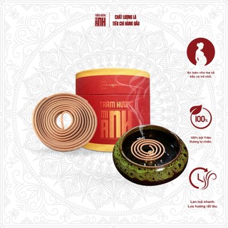 Nhang vòng trầm tự nhiên an toàn sức khoẻ khử mùi ẩm mốc gia tăng năng lượng dương một vòng cháy 4h