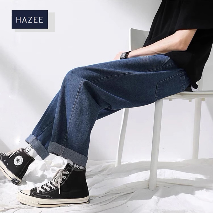 Quần Jean Nam HAZEE Ống Rộng – Mẫu Hot Trend 2026, Chất Jean Dày, Đẹp Chuẩn Dáng