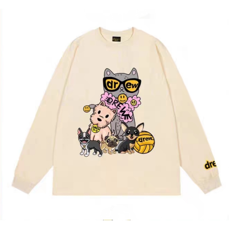 [Nỉ Chân Cua] Áo Sweater Mặt Cười Bông Hoa Form Rộng Vải Nỉ Cao Cấp Nhiều Màu Unim Store - SW09