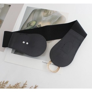 Đai váy liền, đai đầm liền, áo sơ mi, áo blazer, jumpsuit, bản rộng, chun co giãn, móc khóa kiểu kim lật W65