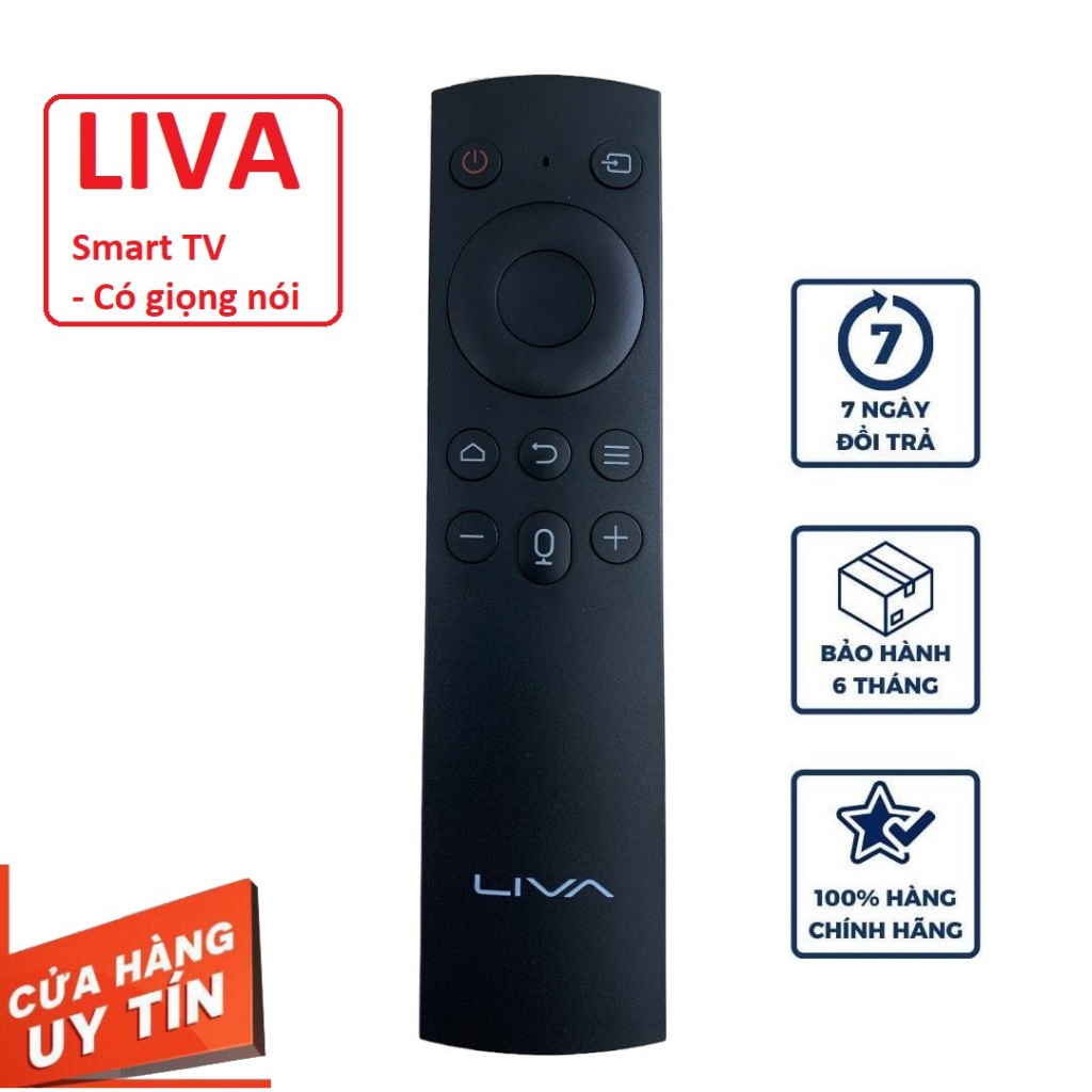 Điều khiển tivi LIVA chính hãng theo TV, Remote tv liva có giọng ...