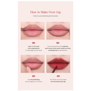 [Clio] Chì Kẻ Viền Môi Clio Velvet Lip Pencil Kèm Gọt Bút Màu 1 - 6