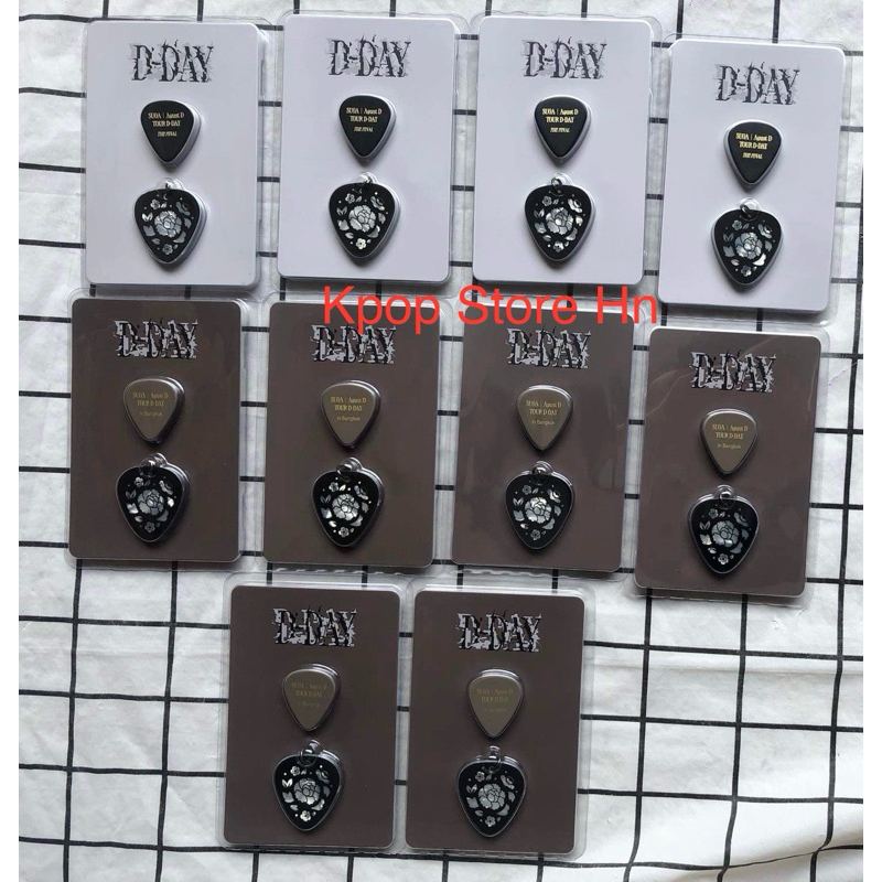 Official Merch Suga D Day Guitar pick Set nguyên seal | Shopee