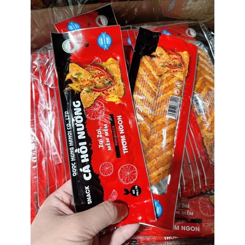 snack cá hồi nướng ( bịch 30 gói) | Shopee Việt Nam