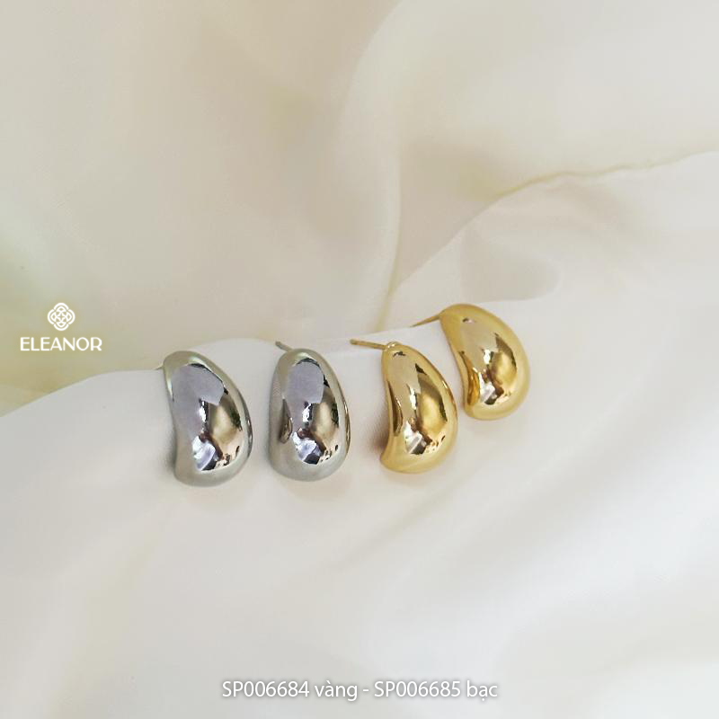 Bông tai nữ chuôi bạc 925 Eleanor Accessories mặt trăng phụ kiện trang sức khuyên tai basic 6577