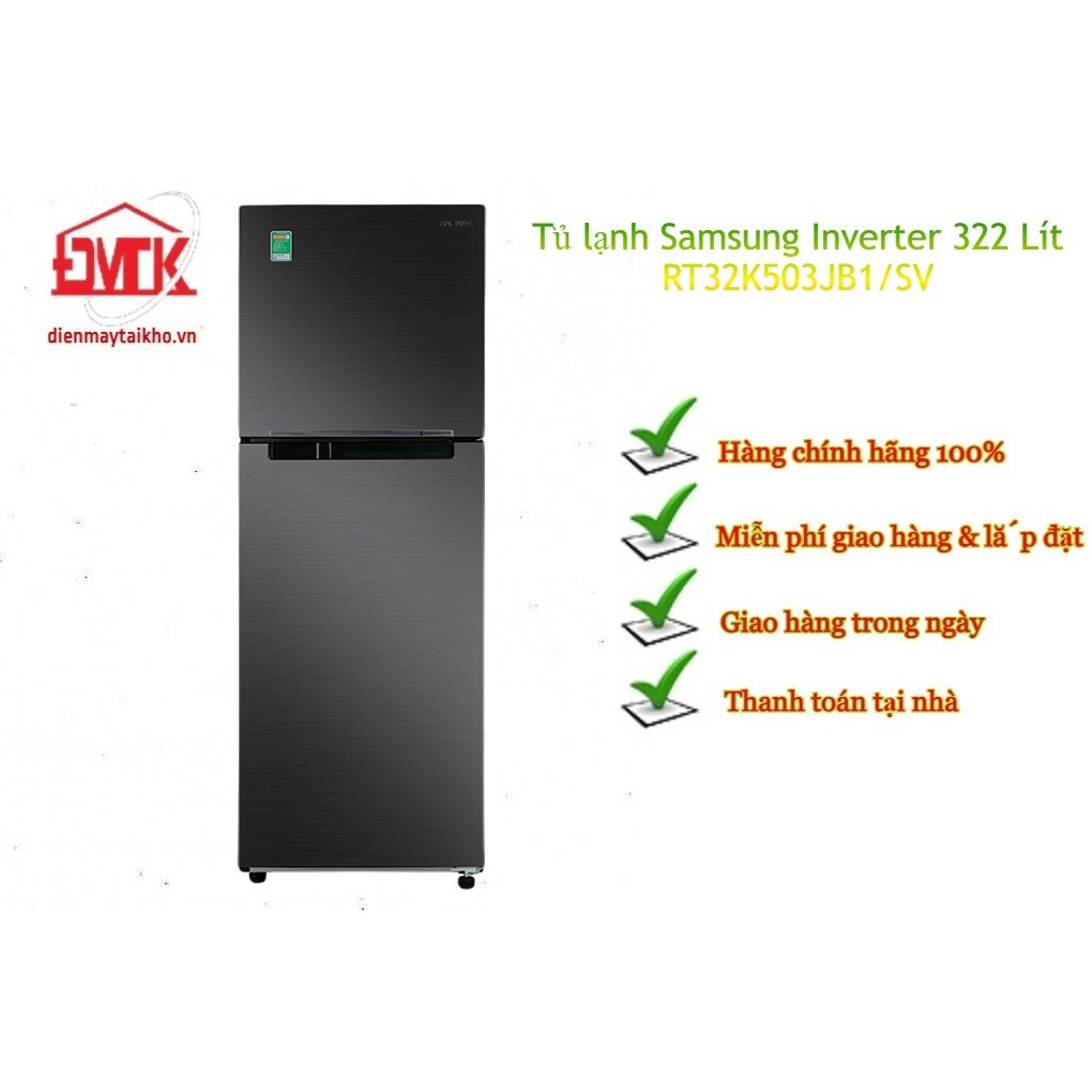 Tủ lạnh Samsung Inverter 322 Lít RT32K503JB1/SV | Shopee Việt Nam