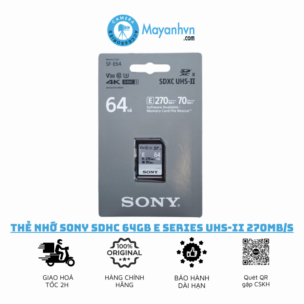 Thẻ Nhớ Sony 64GB SF giá tốt Tháng 12, 2023 | Mua ngay | Shopee