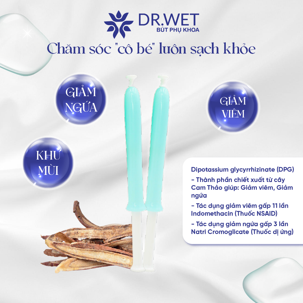 Ảnh Bút Inner Gel DR.WET Đũa Thần Giúp Cân Bằng Độ pH, Giảm Mùi Hôi, Dưỡng Ẩm Và Làm Hồng 2
