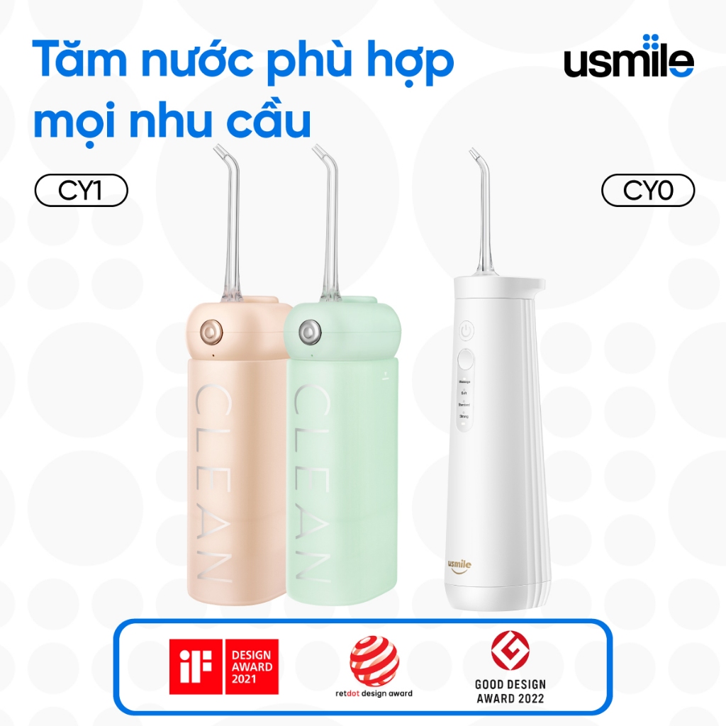 Đánh Giá Máy Tăm Nước Usmile CY1/CY0 Sóng Siêu Âm: Vệ Sinh Răng Miệng Toàn Diện