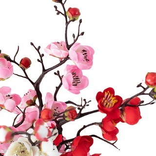 Cành đào thân cổ 30cm trang trí tháp nước tháp tài lộc,bánh kem,giỏ quà Tết,phụ kiện chụp ảnh { H }