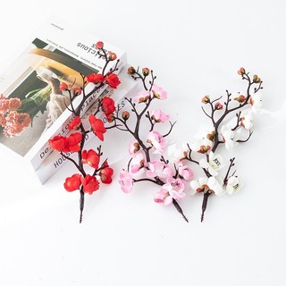 Cành đào thân cổ 30cm trang trí tháp nước tháp tài lộc,bánh kem,giỏ quà Tết,phụ kiện chụp ảnh { H }