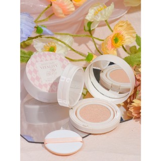 Cushion / Phấn Nước Kiêm Phấn Phủ 2 in 1 Gogo Tales Light And Nude Pressed Powder Cushion Cream GT361