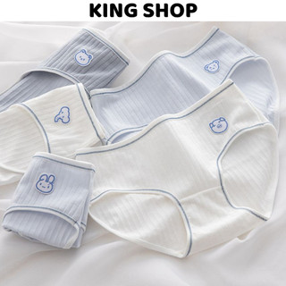 Quần lót nữ cotton cute gân tăm mềm mại siêu dễ thương King Shop L-861