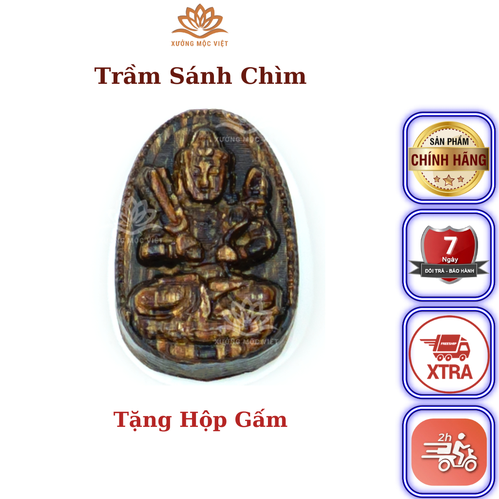Ảnh Mặt phật bản mệnh 12 con giáp (Đeo tay) Trầm hương cho nam nữ - Xưởng Mộc Việt 1