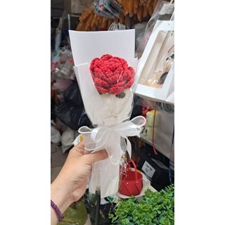 Bó hoa hồng len 1 bông